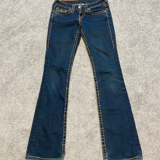 트루릴리젼 레인보우 빌리 슈퍼 T 로우라이즈 부츠컷데님 24