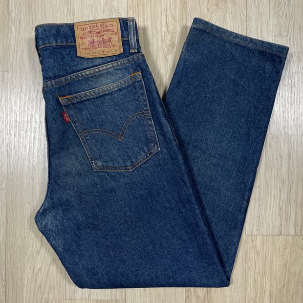 29) 90's 리바이스 616 테이퍼드핏 진청 데님팬츠