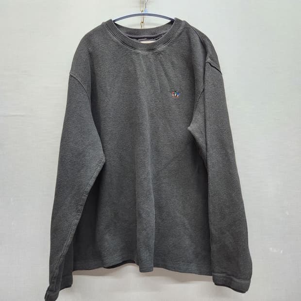 헨리코튼 로고자수 코튼 니트맨투맨 110(XL)