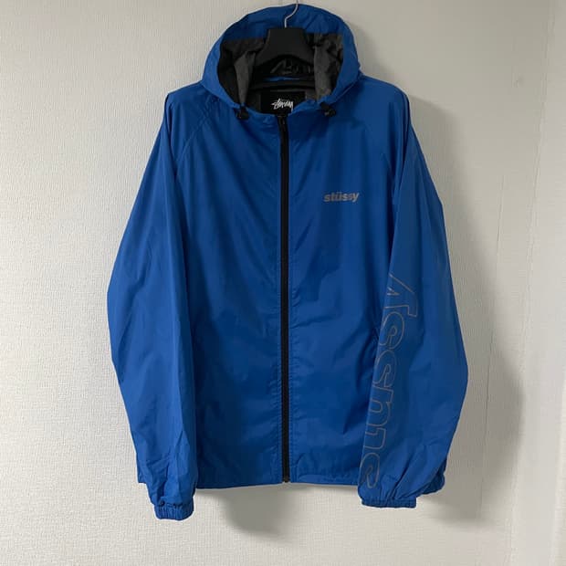 스투시 윈드러너 블루 XL
