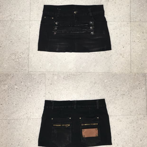 Napoléon Washed Black Skirt