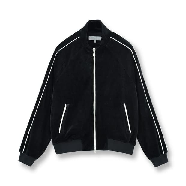 브라운야드 벨루어 트랙 자켓 블랙