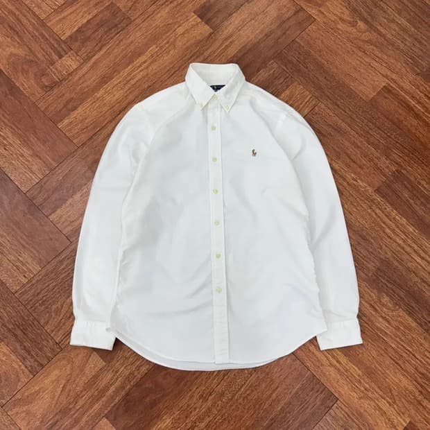 M 폴로 랄프로렌 커스텀핏 옥스포드 화이트 남방 셔츠 