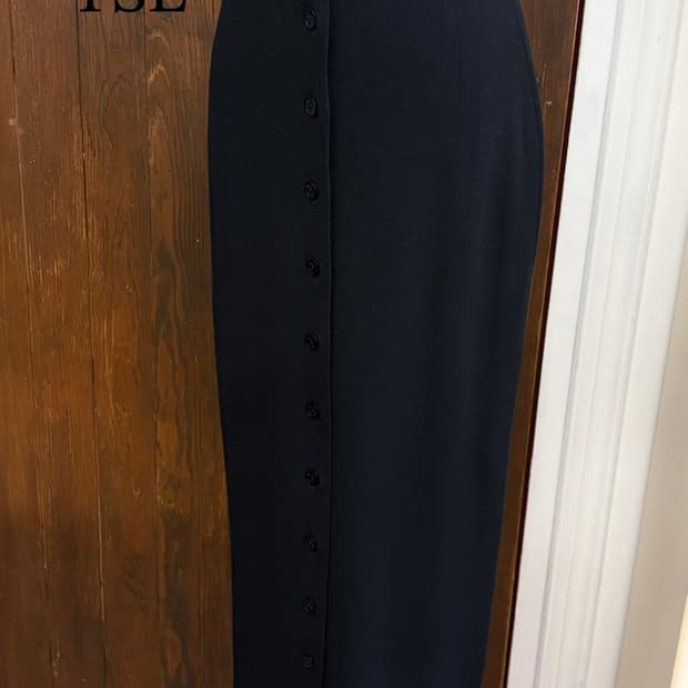 생로랑 정품 블랙 니트스커트