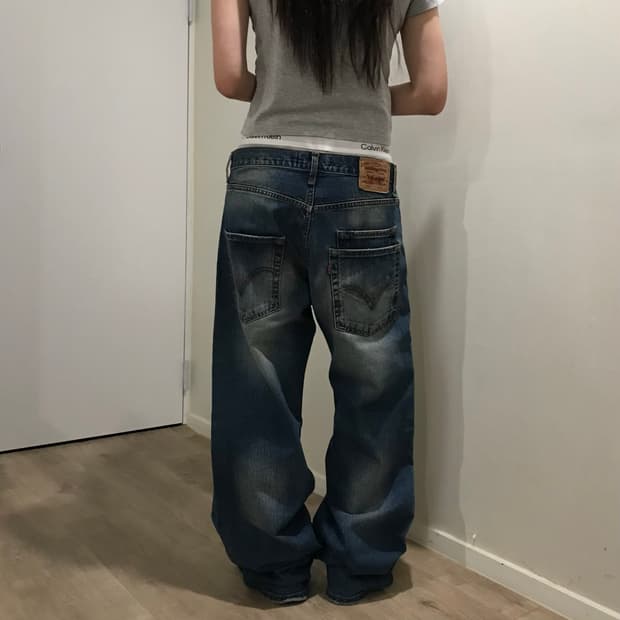 리바이스 569 더블 포켓 데님 32
