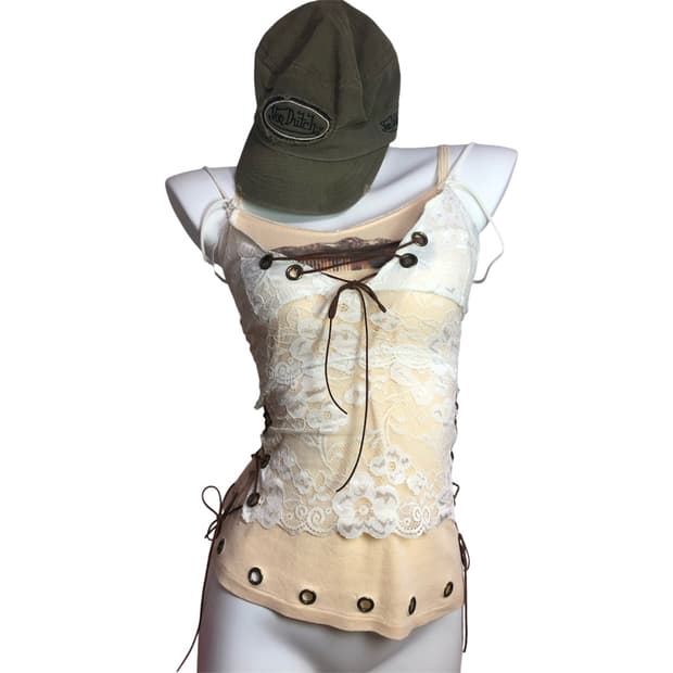 eyelet ethnic sleeveless