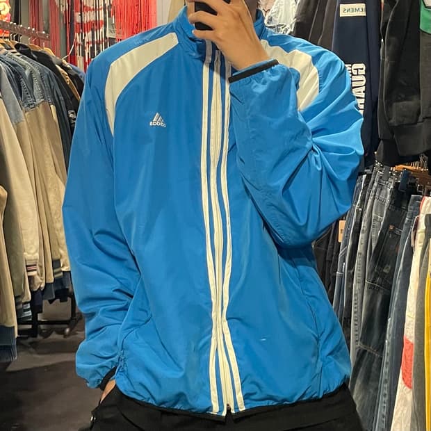 [IM] adidas 아디다스 스카이블루 바람막이