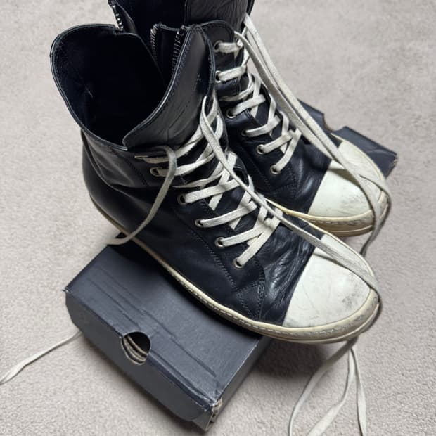 [42.5] 릭오웬스 라몬즈 LPO 레더 하이