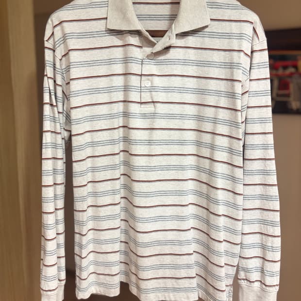 (오버M) WINDER 스트라이프 코튼 폴로 