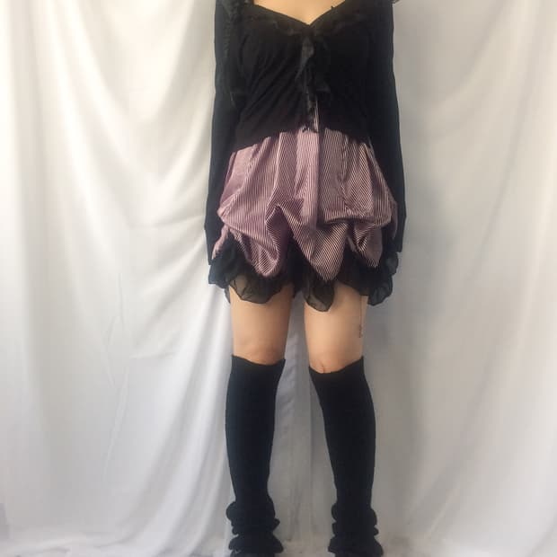 Ruffle point cardigan
