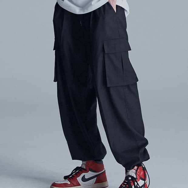 낫포너드 Wide String Cargo Slacks Pants 카고 팬