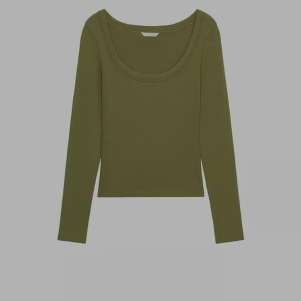 자라 올리브 티셔츠 4424/811/500