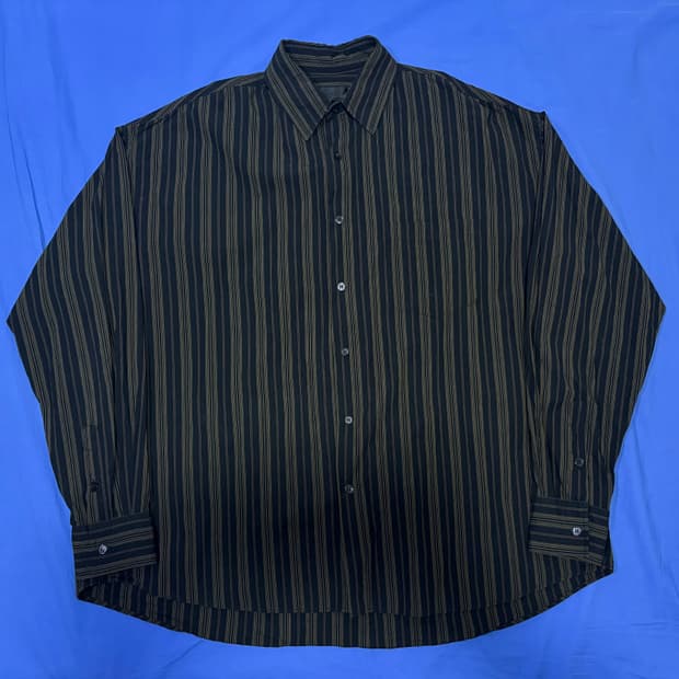 어텀 실키 스트라이프 셔츠