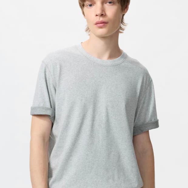 [L]uniqlo x jwa 바이컬러 티셔츠 , 그레이
