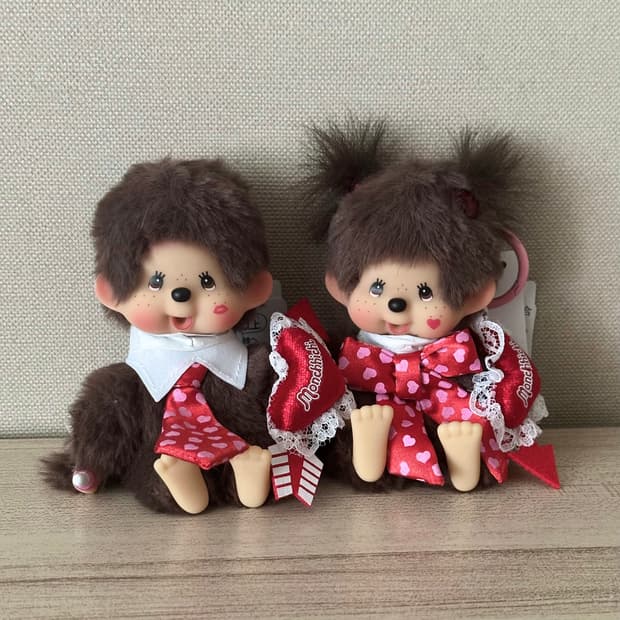 홍콩 한정 발렌타인 몬치치 키링세트 새상품