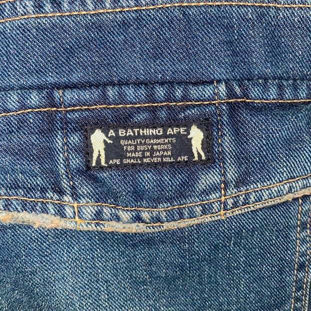 BAPE 초기 일본판 데님 카고 / 희귀 아카이브 