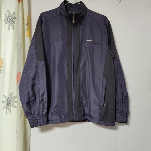 남성 네이비 안감있는 봄 점퍼 M (90)