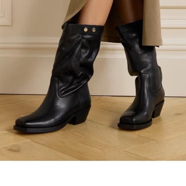 이자벨마랑 아담ademe 앵글 부츠 (블랙 38size)