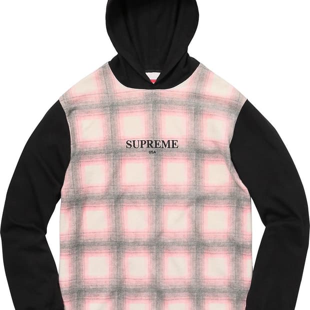 슈프림 체크 후디