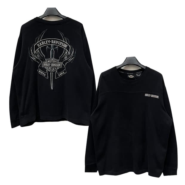 할리 데이비슨 앤틀러 실드 긴팔 니트 맨투맨 XL