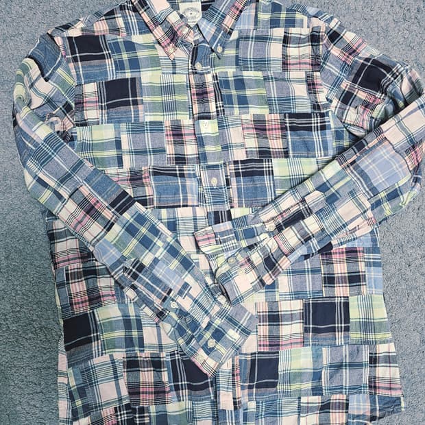 브룩스브라더스 패치워크 셔츠