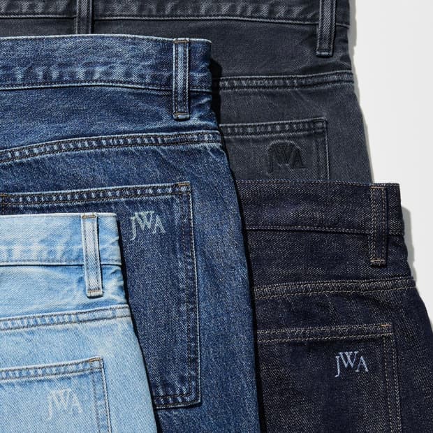 [33] 유니클로 jw앤더슨 스트레이트진 데님청바지 64블루 07그레이