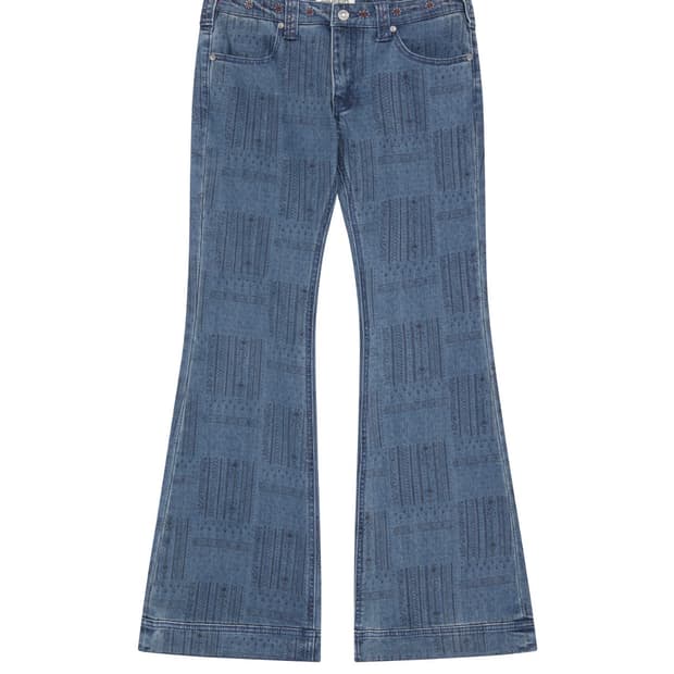 교환만 ) 코이세이오 빈티지 부츠컷 데님팬츠 블루 2->1사이즈로