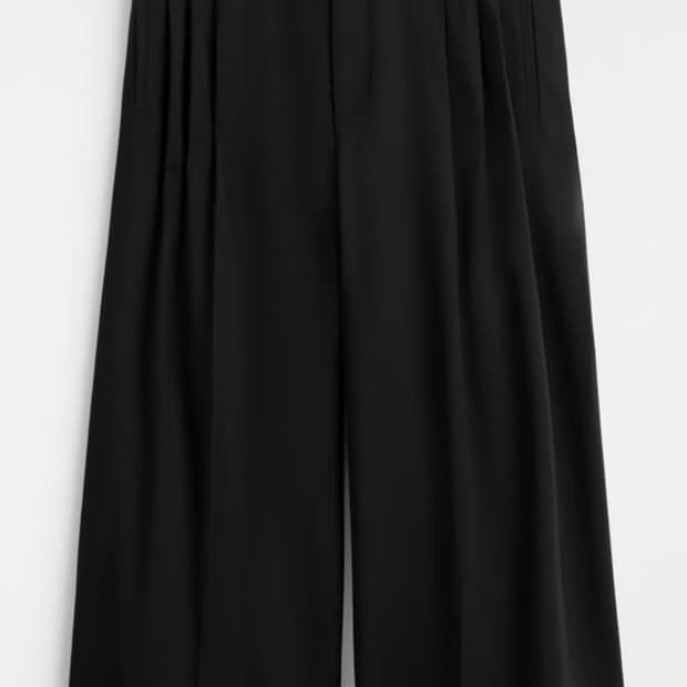 cos 울 플리티드 와이드레그 트라우저 44사이즈