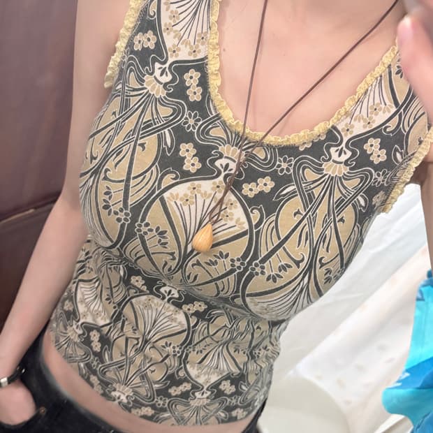 jpn vintage Ethnic Sleeveless Top 