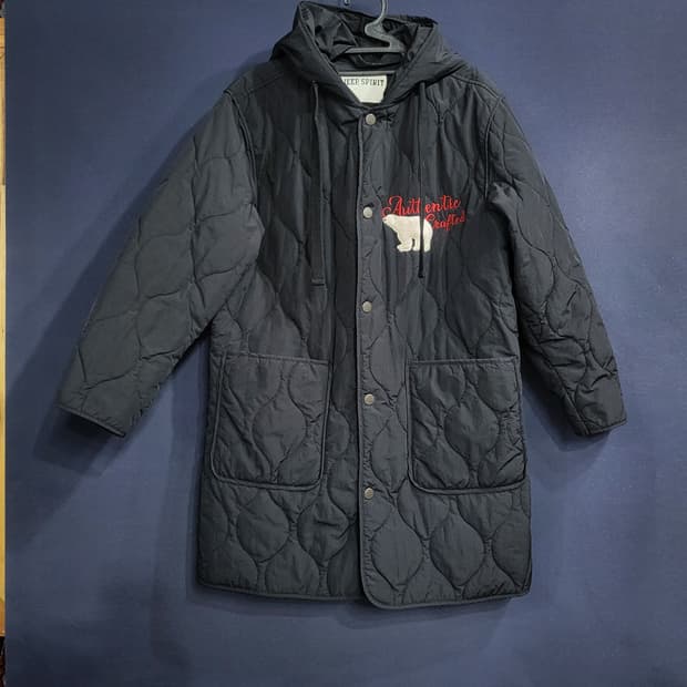 지프 스프릿 퀼팅 후드자켓