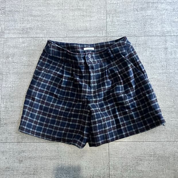 일본빈티지 Glacier 하구미모리걸 할메카지 헤링턴 울하프팬츠 반바지