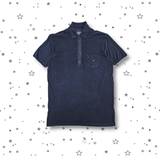 L DIESEL 디젤 카라 반팔 티셔츠