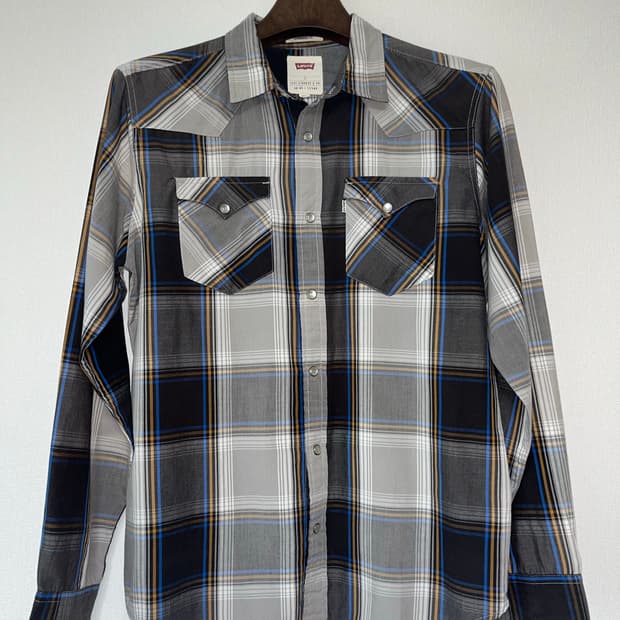 리바이스 체크 셔츠