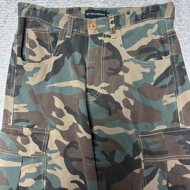 [M]써저리 카모 카고팬츠