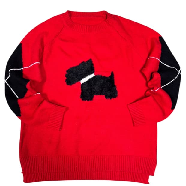 바배) 테리어 패턴 니트