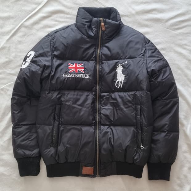 폴로 빅포니 패딩 블랙 M