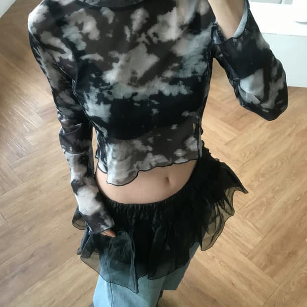 vintage pattern mash top