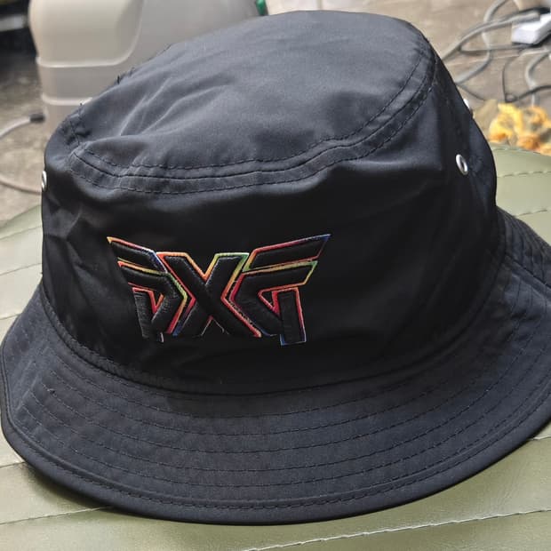 PXG 블랙 버킷햇 모자 남녀공용