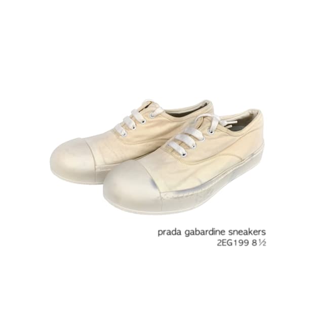 prada gabardine sneakers 