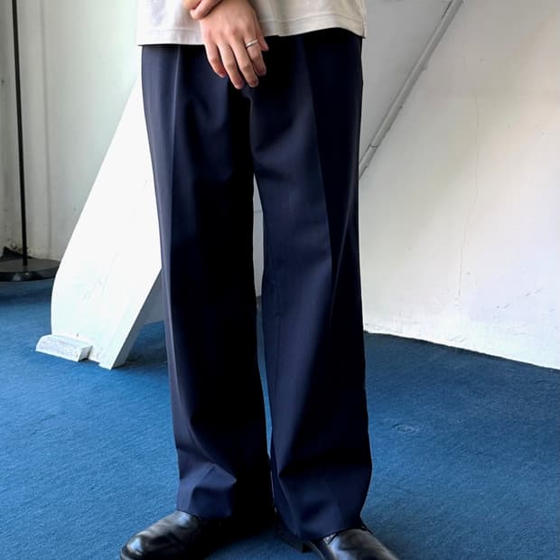  2 pleats multi patterned trousers