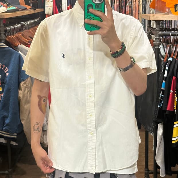 [HI] 폴로 랄프로렌 반팔 셔츠 화이트