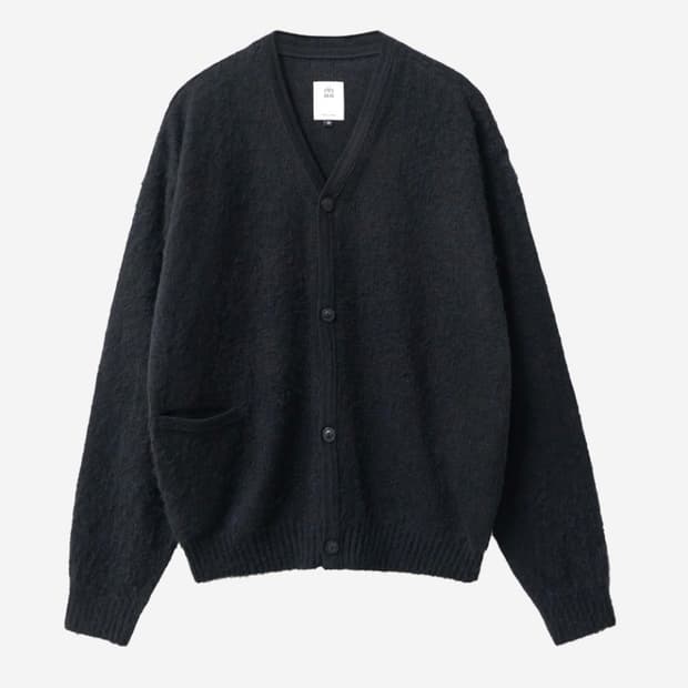 [3]폴리테루 라이트 모헤어 가디건 블랙