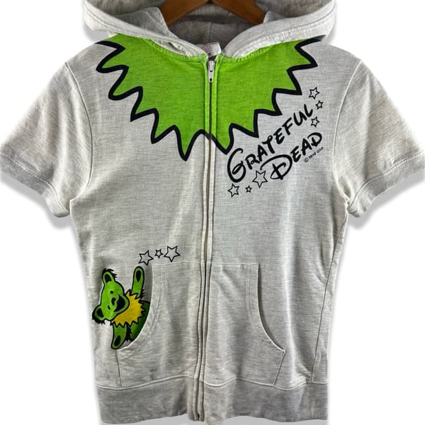 그레이트풀데드 댄싱베어 키치 반팔후드집업2962