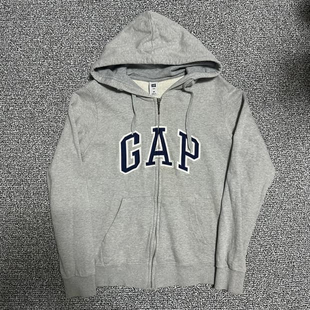 (M) 갭 GAP 그레이 후드 집업