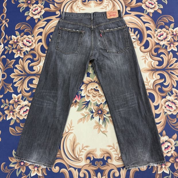(33)00s 리바이스 Levis 569 흑청데님팬츠(루즈핏)