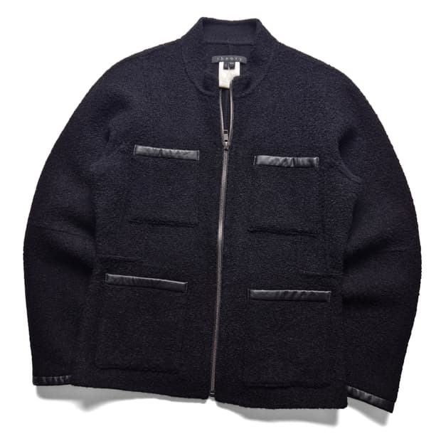 [S] 띠어리 부클 집업자켓