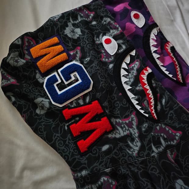 베이프 재패니즈 타투 후드집업