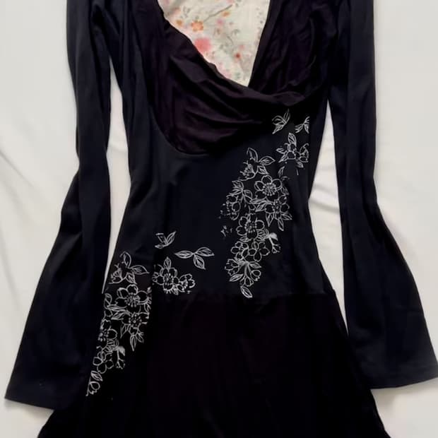 Gouk 오리엔탈 롱슬리브 원피스