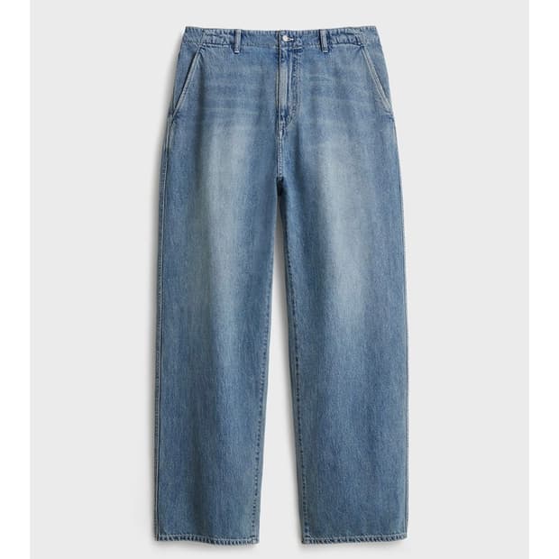 포터리 원워시드 와이드 데님(light) 미드블루 3