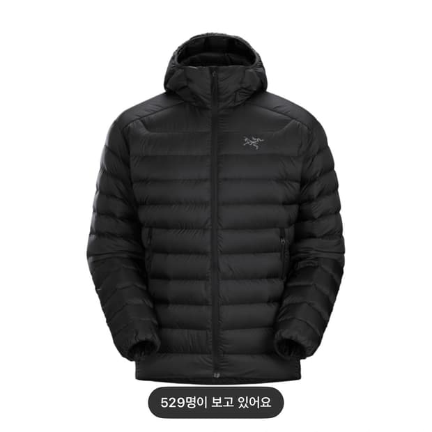 아크테릭스 세륨 후디 블랙 새상품 L